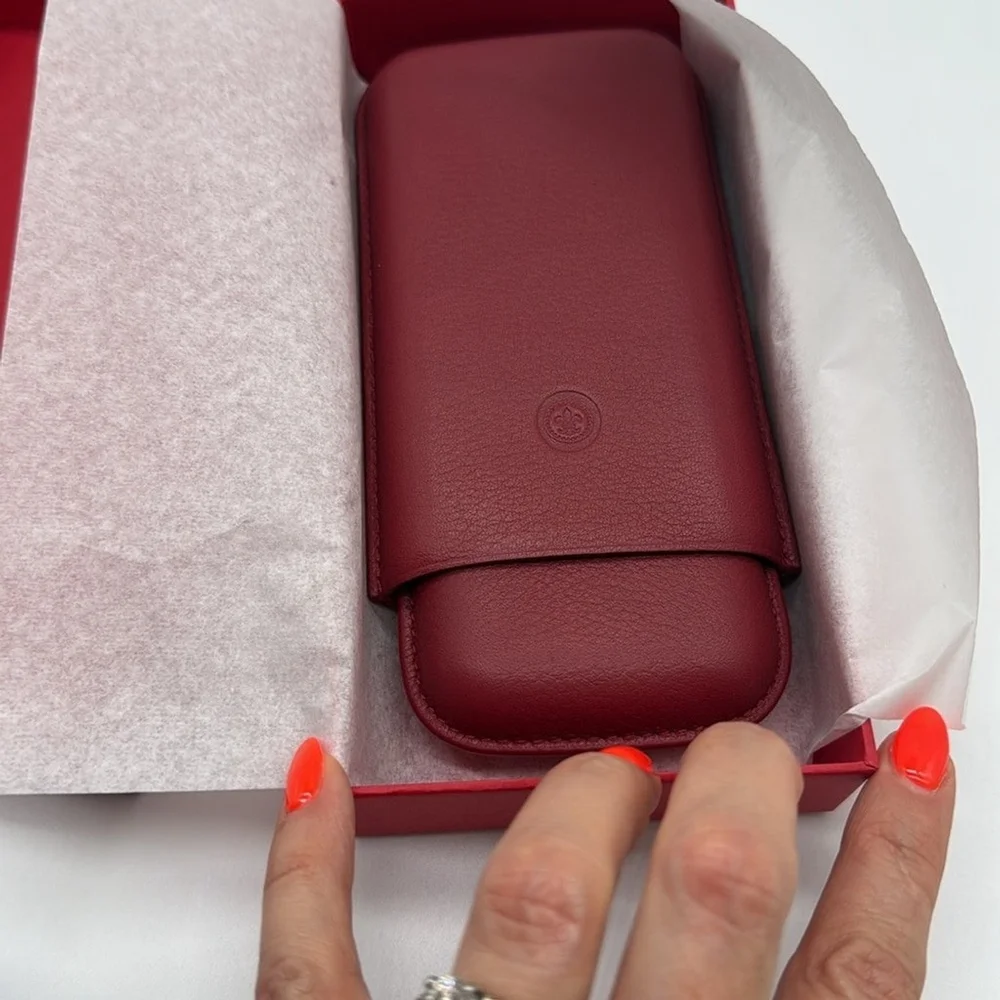 Remy Cointreau Louis XIII Red Leather Cigar Holder Case in Box Collector